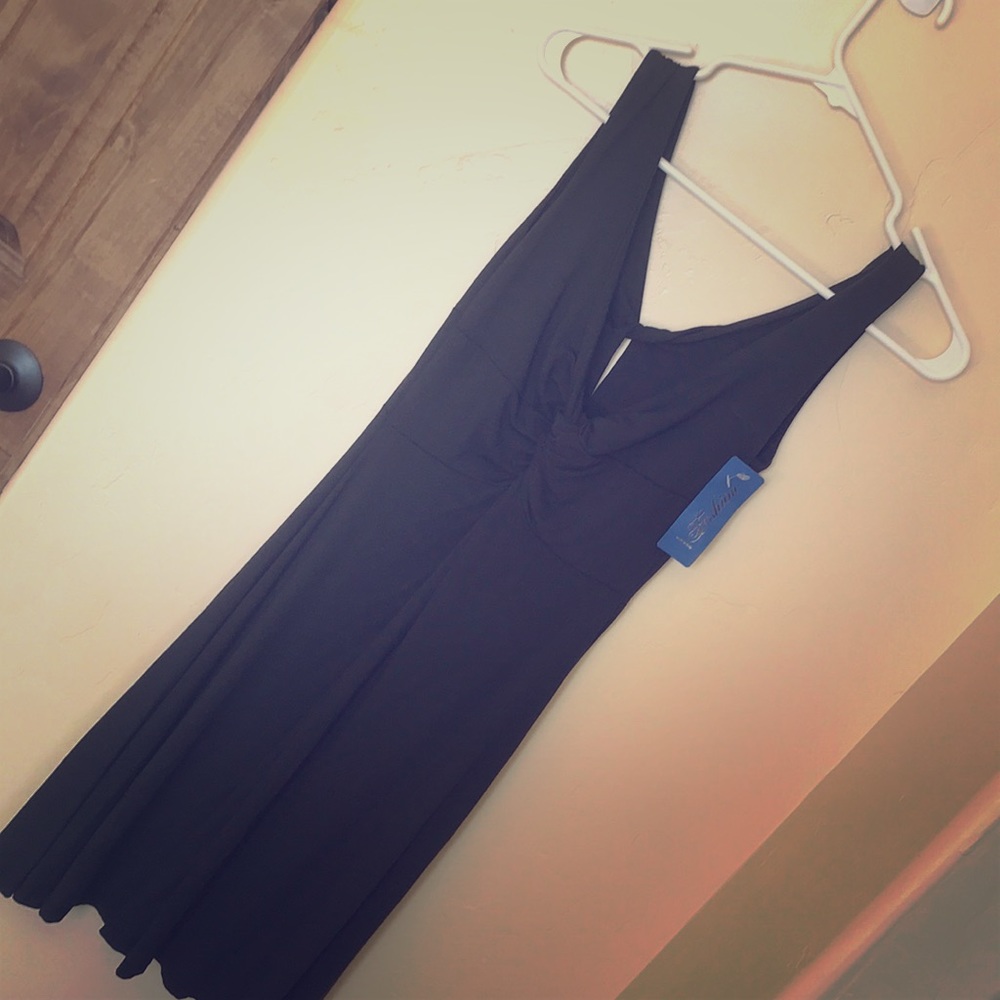 Italian Black skater style short dress.